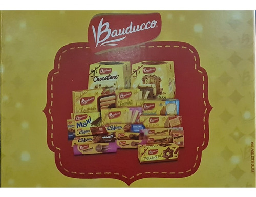 Imagem 2 de 3 de Cesta De Natal Bauducco Grande 20 Itens