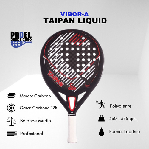 Pala De Pádel Vibora Taipan Liquid Edition