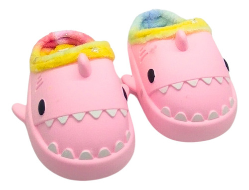 Pantufla Tiburon Shark Sandalia Niño Niña Acojinada Cómoda
