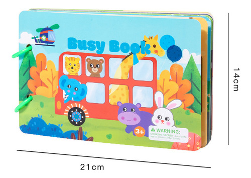 Libro Silencioso Para Niños, Libro Interactivo Montessori