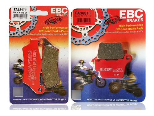 Pastillas De Freno Ebc Brakes Husaberg Fe 450 Año 09-13