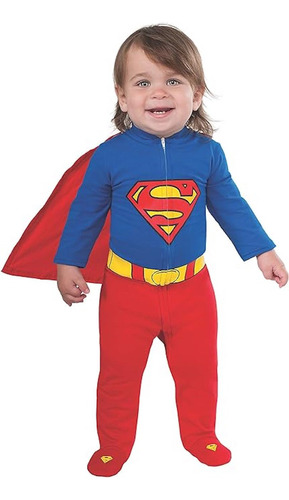 Disfraz Superman Bebe Talla 6-12 Meses Importado