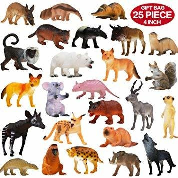 Valefortoy Animales Figura, 25 Piezas De Mirada Realista De 