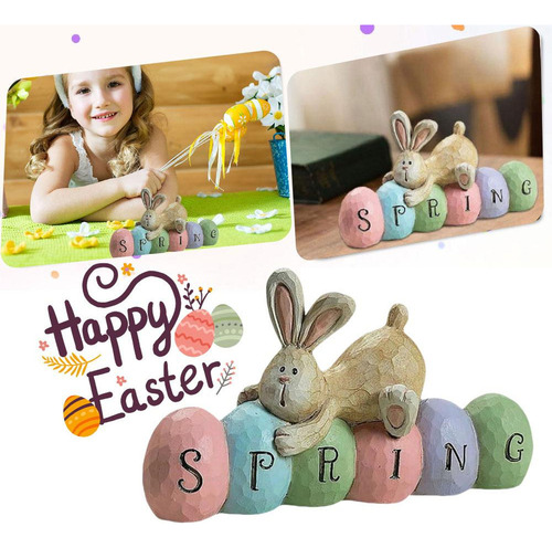 Yy For Adornos De Conejo Con Forma De Huevo De Pascua,