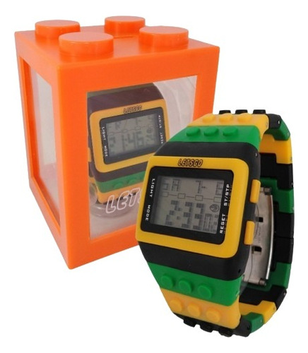 Reloj Lego Con Estuche Alcancia Unisex