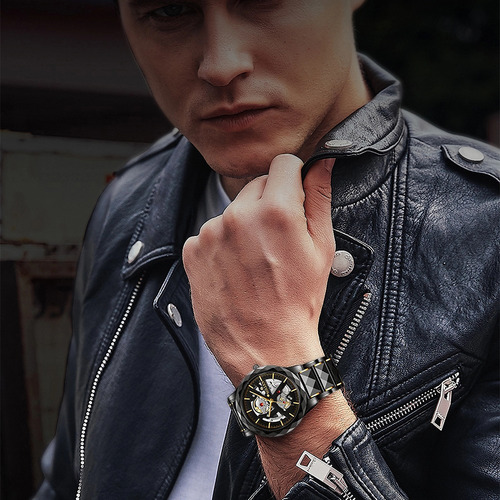 Reloj De Pulsera Sollen Classic Watches Skeleton & Business