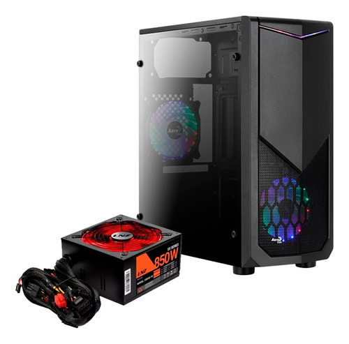 Gabinete De Pc Gamer Aerocool Tomahawk-a Con Fuente Lnz850