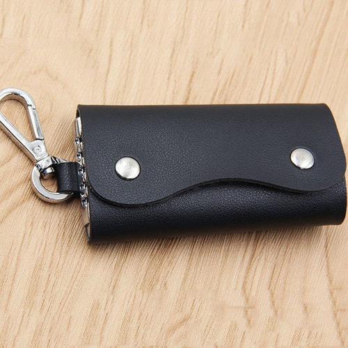 Set Cartera Billetera Hombre, Porta Llaves Y Pluma Color Negro