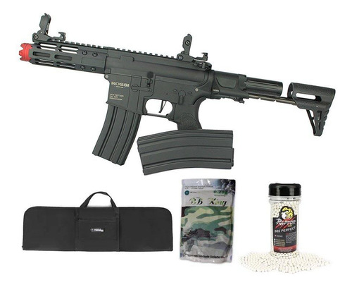 Rifle Airsoft Pdw Rossi Ar15 Neptune 6mm 5,5 Et + Kit3