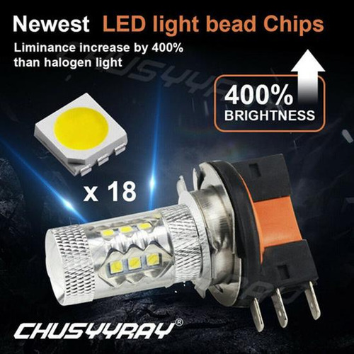 Dm-qpdm-qp6000k Led 16-smd H15 De Alta Potencia 80w Llevó La