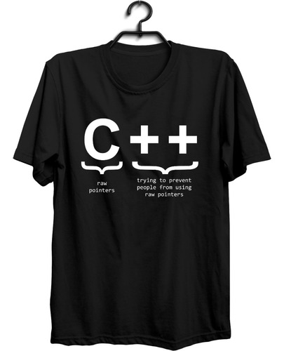 Playera Geek Programador C++ Punteros Crudos Ingenio M3274