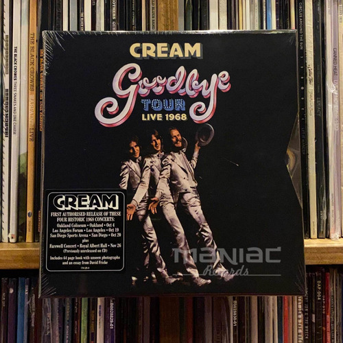 Cream Goodbye Tour - Live 1968 Box Set 4 Cds Manc