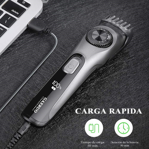 Imagen 10 de 10 de Afeitadora Rasuradora Portatil Dial De 19 Ajustes Integrado