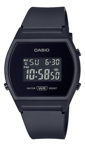 Reloj Casio Lw-204-1b Resina Mujer Negro