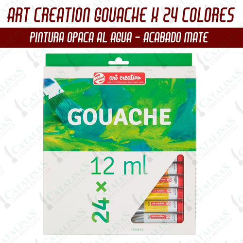 Tempera Gouache Art Creation X 24 Colores Microcentro