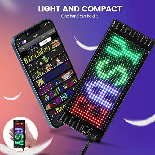 Letrero Led Auto, Panel De Matriz Led Flexible De 7''x3...