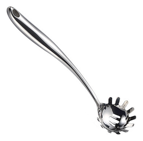 Acero Inoxidable Pasta Servidor Hueco Mango Largo Utensilios