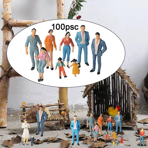 Figuras Pintadas De Pvc Surtido Poses Paisaje 100 Piezas 75