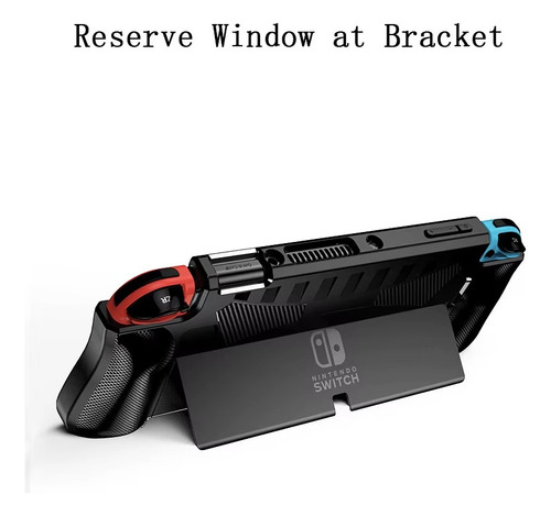 Capa Preta Silicone Switch Oled Compatível Com Dock
