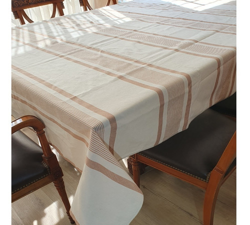 Imagen 2 de 2 de Mantel Tusor Rectangular 2.30x1.50 Mts 100% Algodón Premium