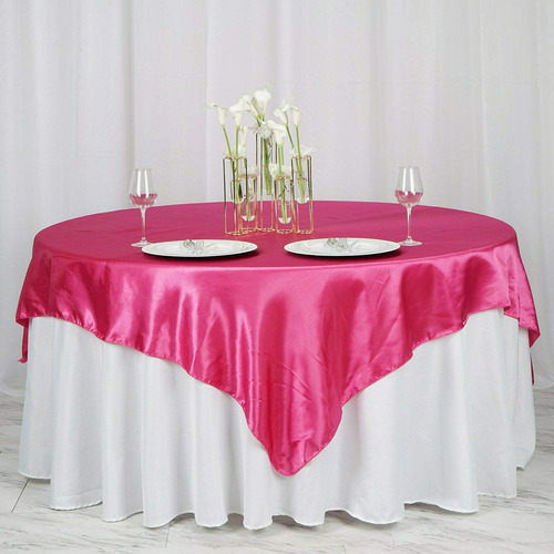 Superposicion Mesa Cuadrada Saten 71.7 in Para Decoracion O