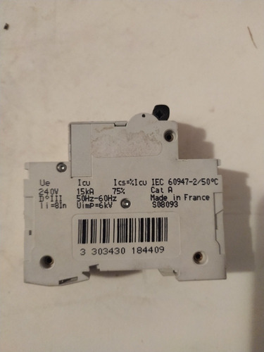 Llave Térmica Unipolar C120h 20a 240/415v Merlin Gerin