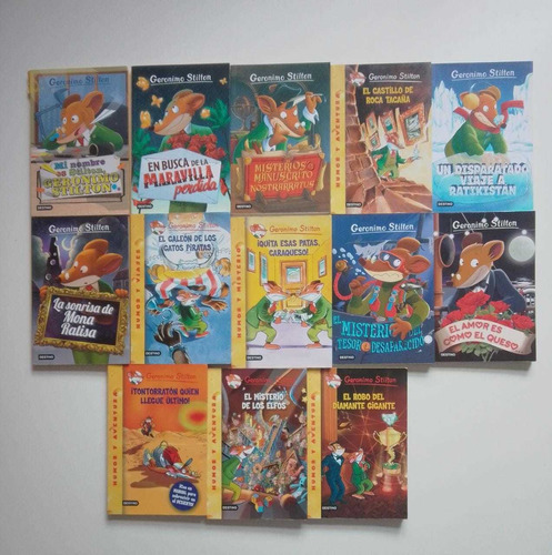 Lote De 13 Libros De Geronimo Stilton