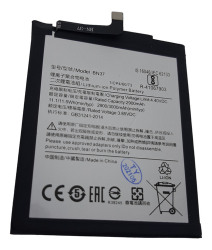 Batería Para Xiaomi Redmi 6 Bn37 Alta Calidad 