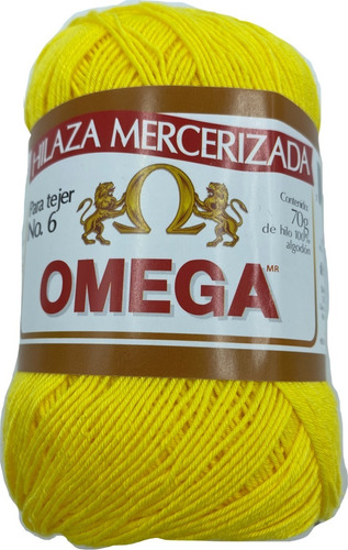 Omega Hilaza 6 Algodón 70gr Caja Con 4 Pzas Mismo Color 