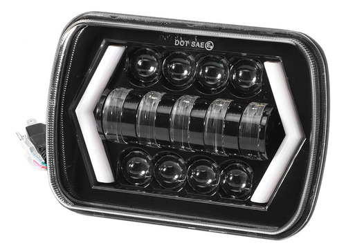 Faros Delanteros Led De 5x7 Pulgadas Con Luz Cuadrada, Haz