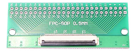 Pack Adaptador Pcb Ffc Fpc 50 Pines 0,5 Mm A Dip 2,0 Mm