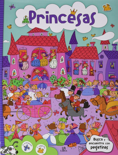 Libro Con Stickers - Princesas - Busca Y Encuentra - Libsa *