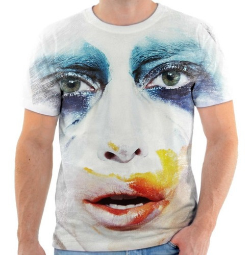 Camiseta Camisa Personalizada Lady Gaga Cantora 7