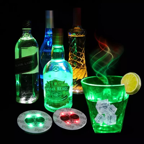 90 Luces Glorificadoras Para Botellas, Pegatinas Led, Posava