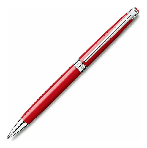 Bolígrafo Caran D' Achen Leman Slim Red Color Del Exterior Rojo