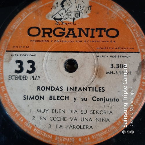 Simple Simon Blech Y Su Conj Rondas Infantiles Organito C2