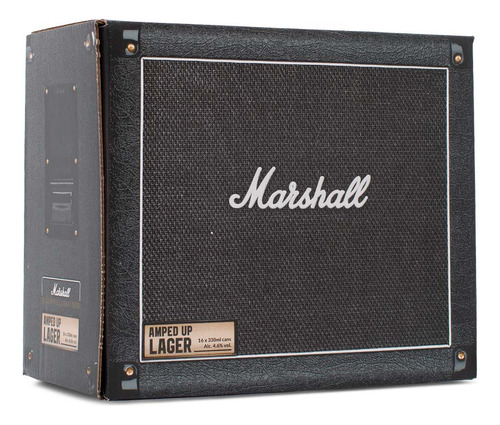 Cerveza Marshall Amped Up Lager Giftpack 16x330ml