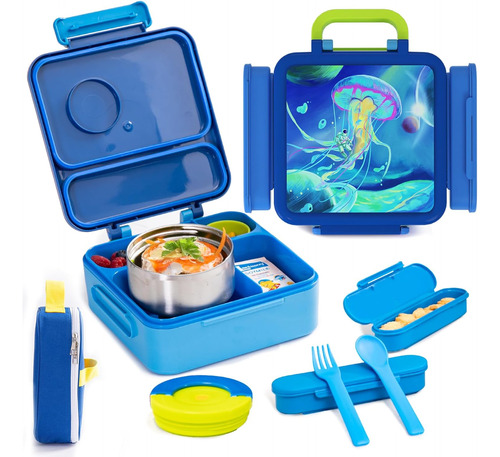 Caja Bento Niños  Caja De Almuerzo Aislada Termo Comid...