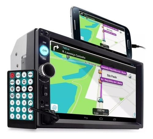 Central Multimidia Mp5 7  Touch Screen Espelhamento