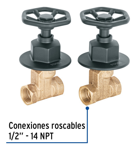 Juego De Manerales Redondos Roscables Para Regadera Foset