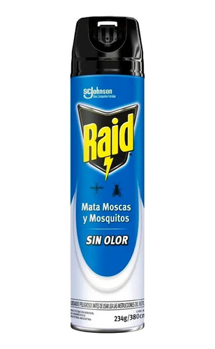 Raid Mata Moscas Y Mosquitos Sin Olor 380cc