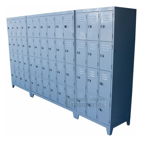 Lockers Metalico 4 Puertas Angostas - Bolsonero 6 Pagos