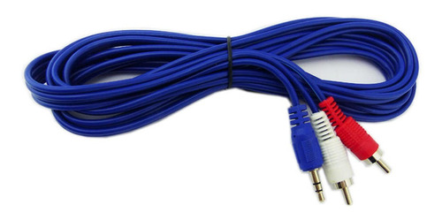 Cable Audio Extension 2x1 Rca 3.5mm 3mts Rst