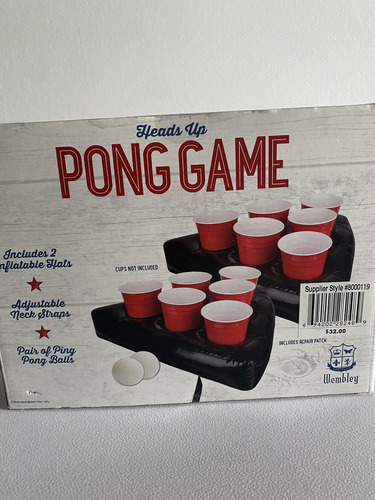 Heads Up Pong Game Juego Para Alberca (Usado)