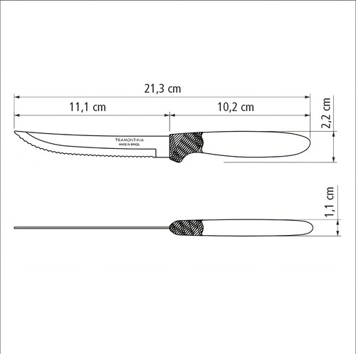 Cuchillo De Asado 5 Pulgadas Set X12 Pz. Tramontina Ipanema