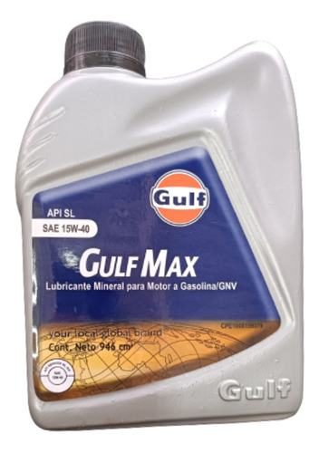 Aceite De Motor Gulf 15w-40 Mineral 