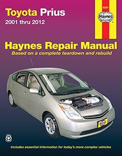 Book : Toyota Prius 2001 Thru 2012 Haynes Repair Manual -..