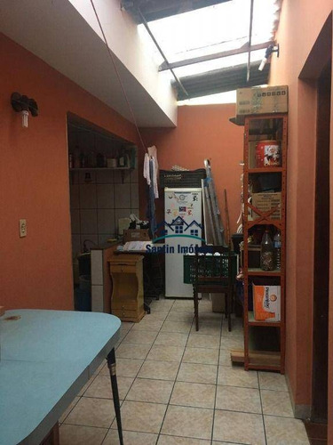 Imagem 5 de 29 de Sobrado Com 3 Dormitórios, Cozinha, Sala , Espaço Gourmet, Quintal, 02 Wc, 03 Vagas À Venda, 188 M² Por R$ 485.000 - Vila Guaraciaba - Santo André/sp - So0435