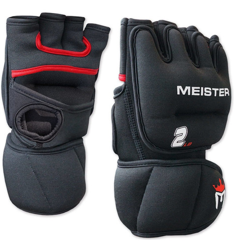 Meister Guantes De Neopreno Con Peso De 2 Libras Para Manos