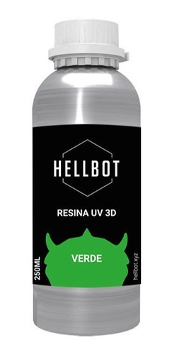 Resina Hellbot Dura Estandar 405nm250ml Impresora 3d Dlp Lcd